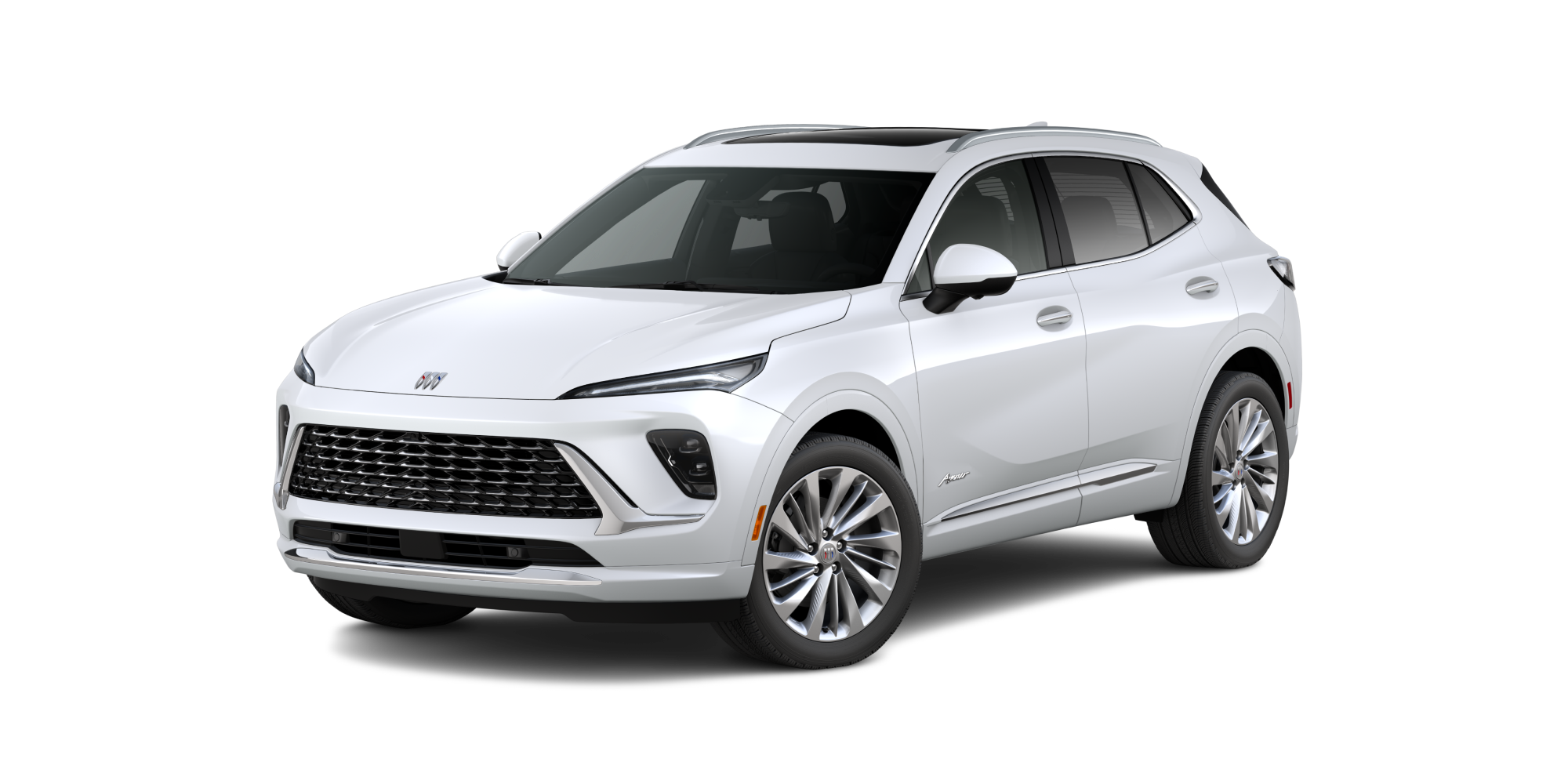 Front Three-Quarters View of a Buick Enclave Mid-Size SUV