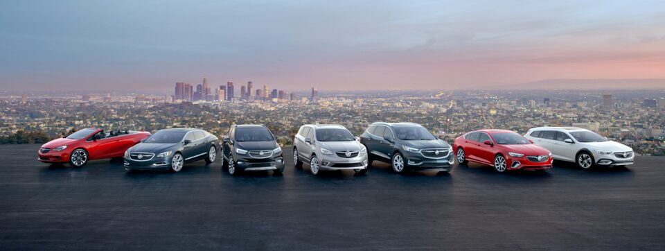 Lineup of GM Buick Vehicles