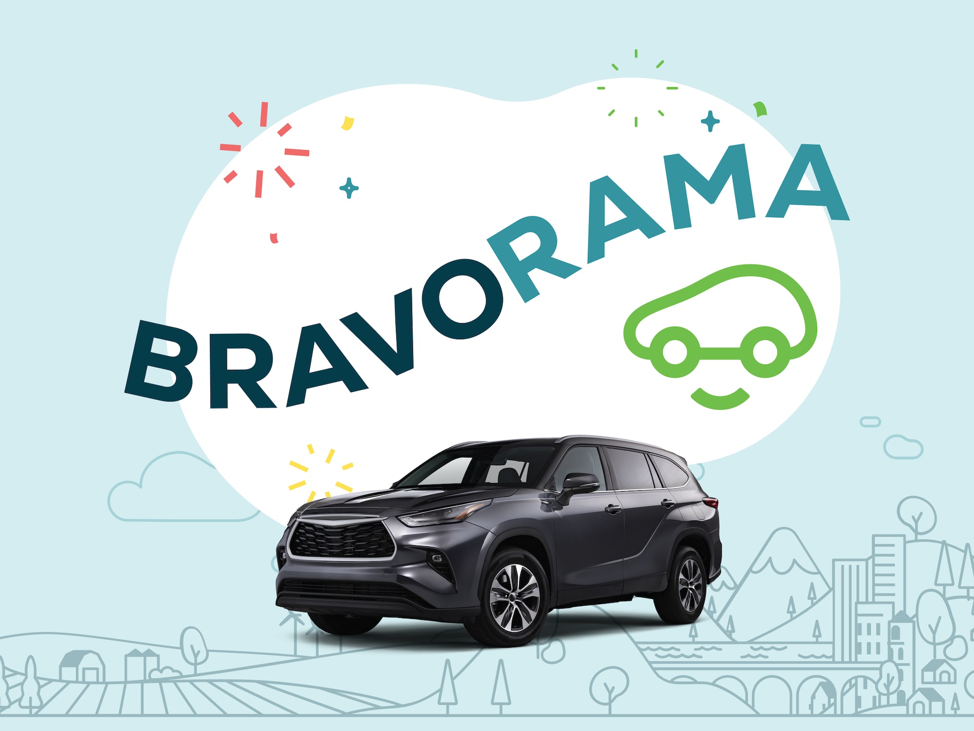 CarBravo Bravorama Current Offer Featuring a Dark Gray SUV.