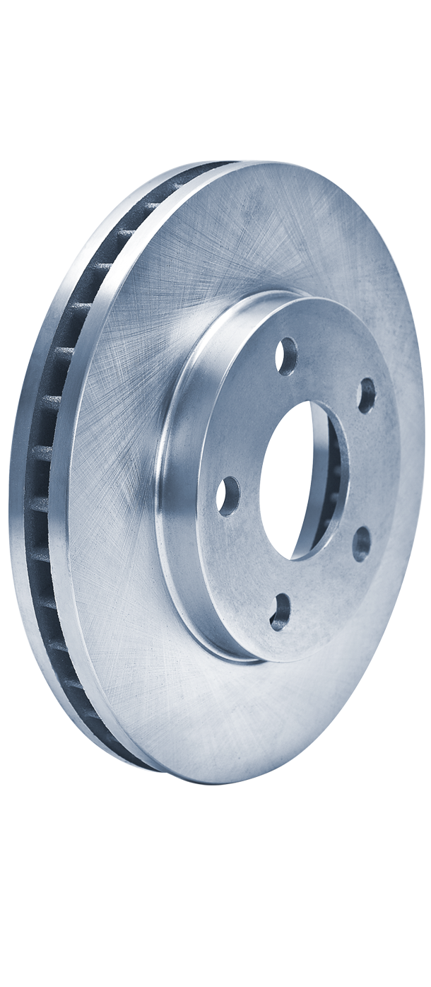 Three-Quarter View of Brake Rotor