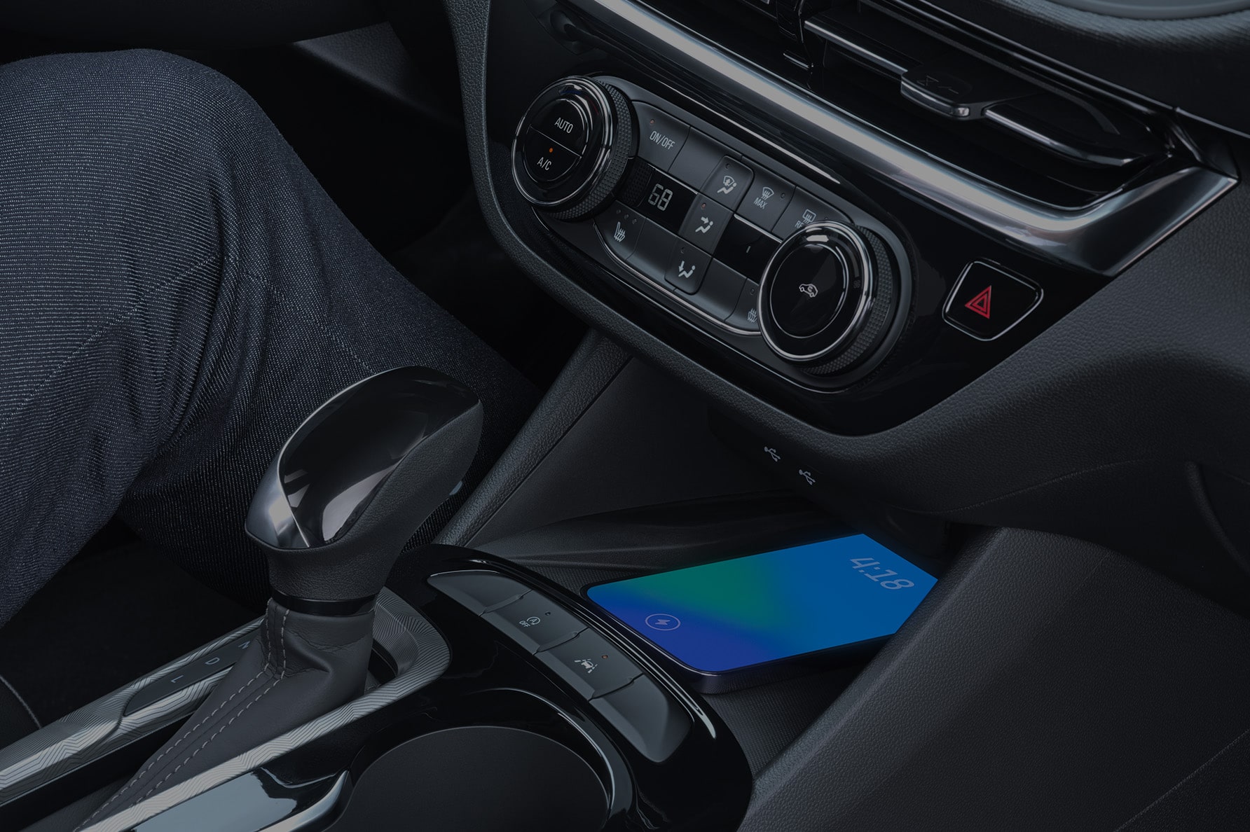 A Close Up of the Infotainment System in a Vehicle