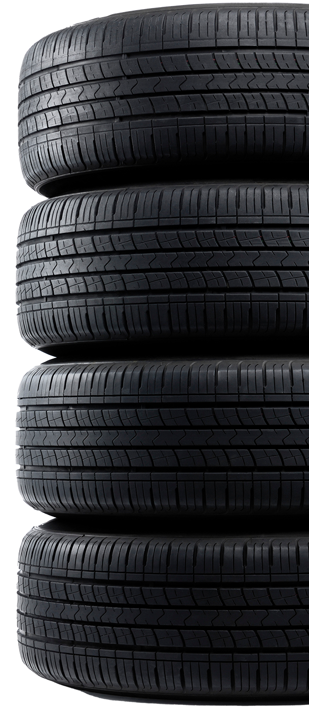 Stack of Four Tires