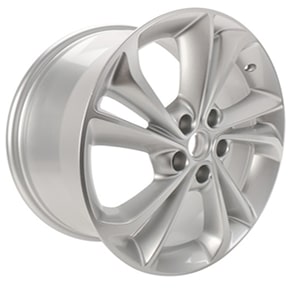 A Grey Wheel Against a White Background