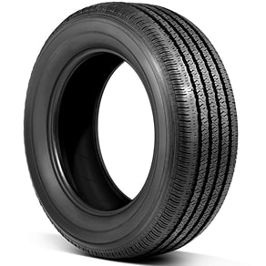 A Tire Against a White Background