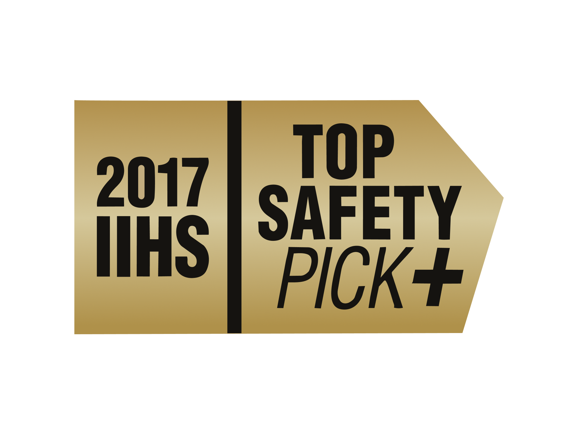 A Gold IIHS Top Safety Pick Plus Badge for 2017