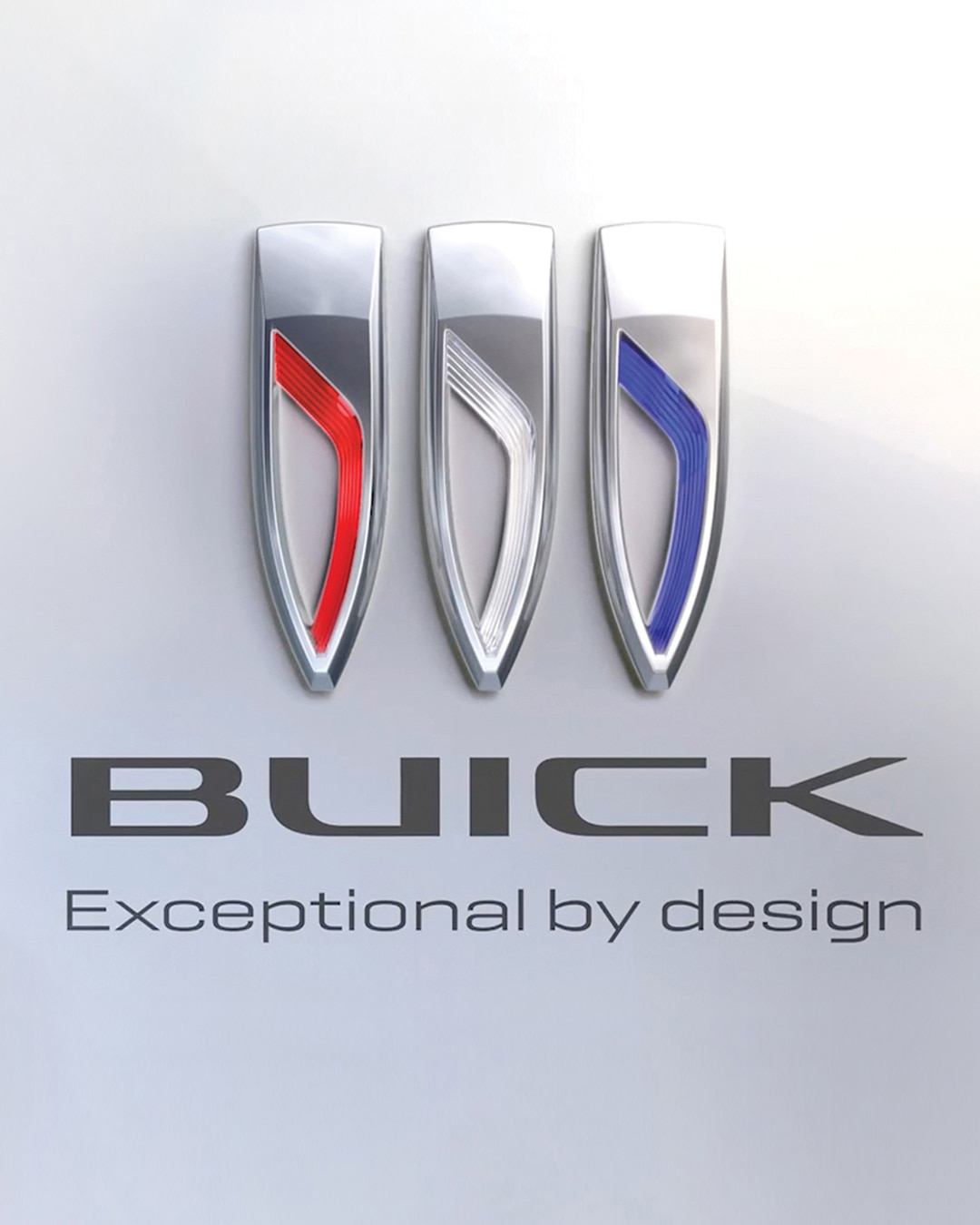 Buick Logo with Text Overlay "Exceptional by Design"