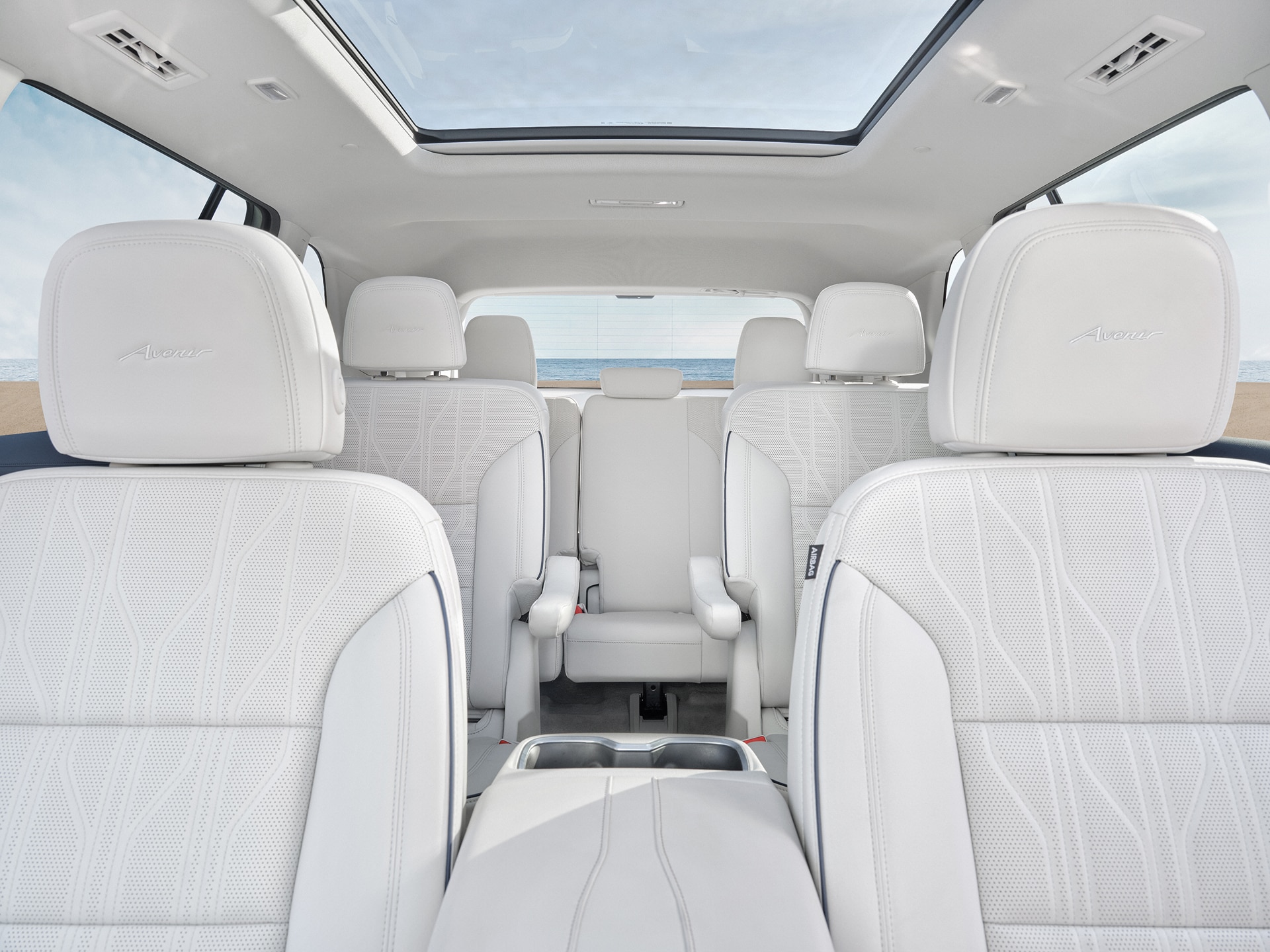 Interior View of the 3-Row Seating in the Buick Enclave
