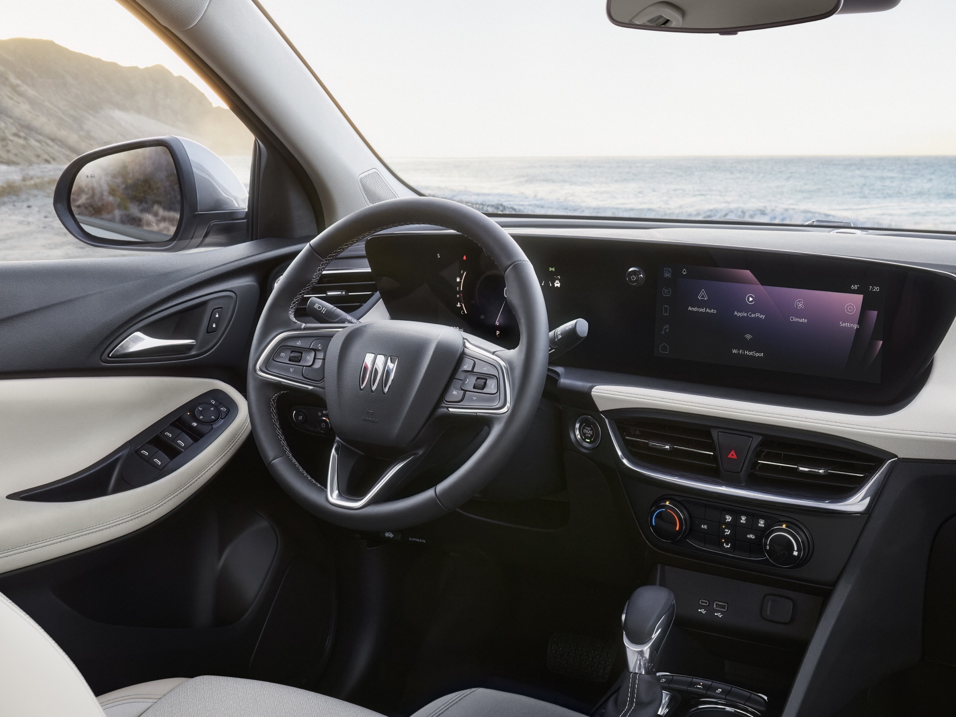 Drivers Side View of the Sleek Interior Design of the Buick Encore GX