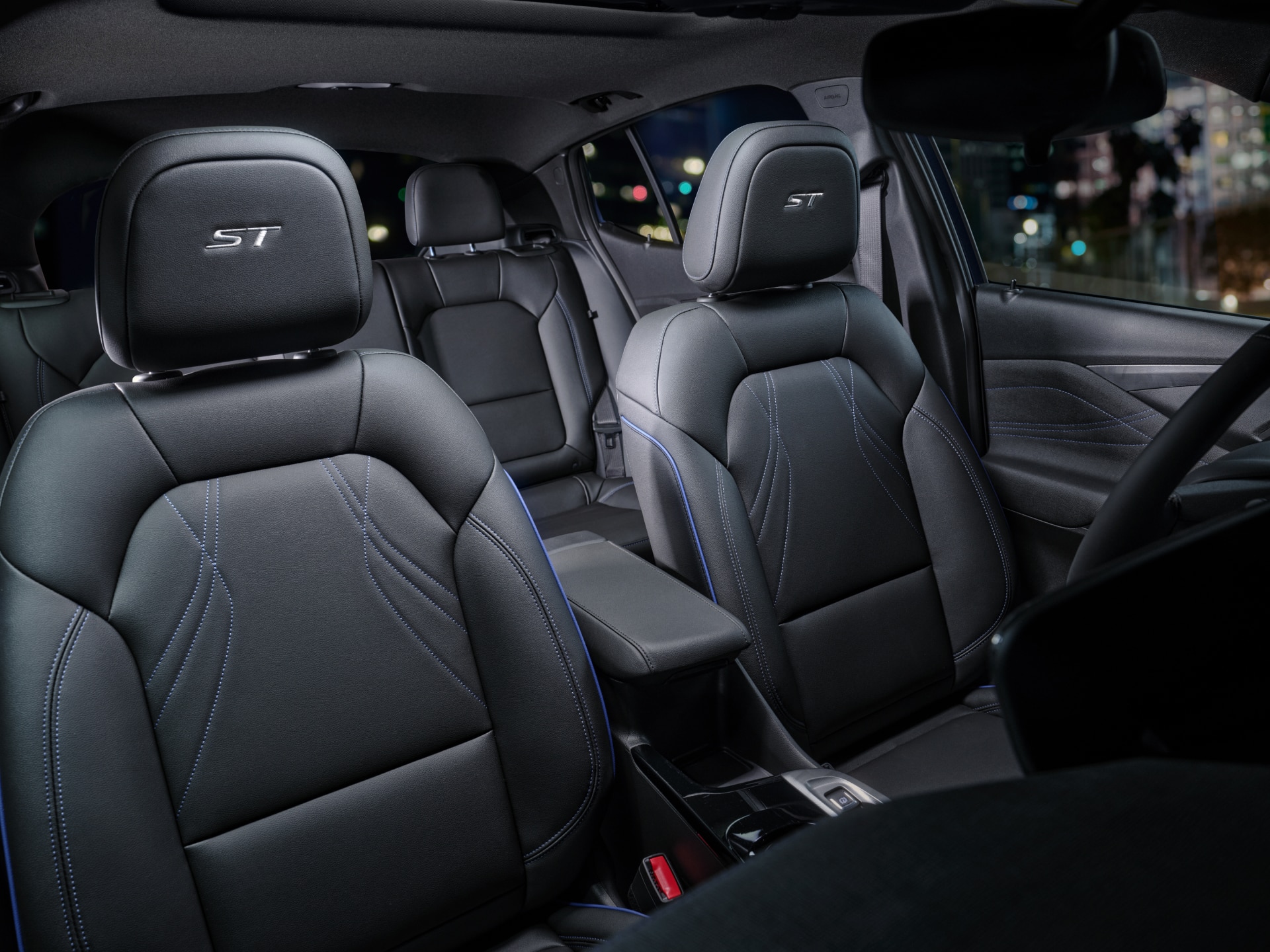 Interior View of the Black Interior Seating of the Buick Envista ST Sport SUV Displaying the Seating Capacity