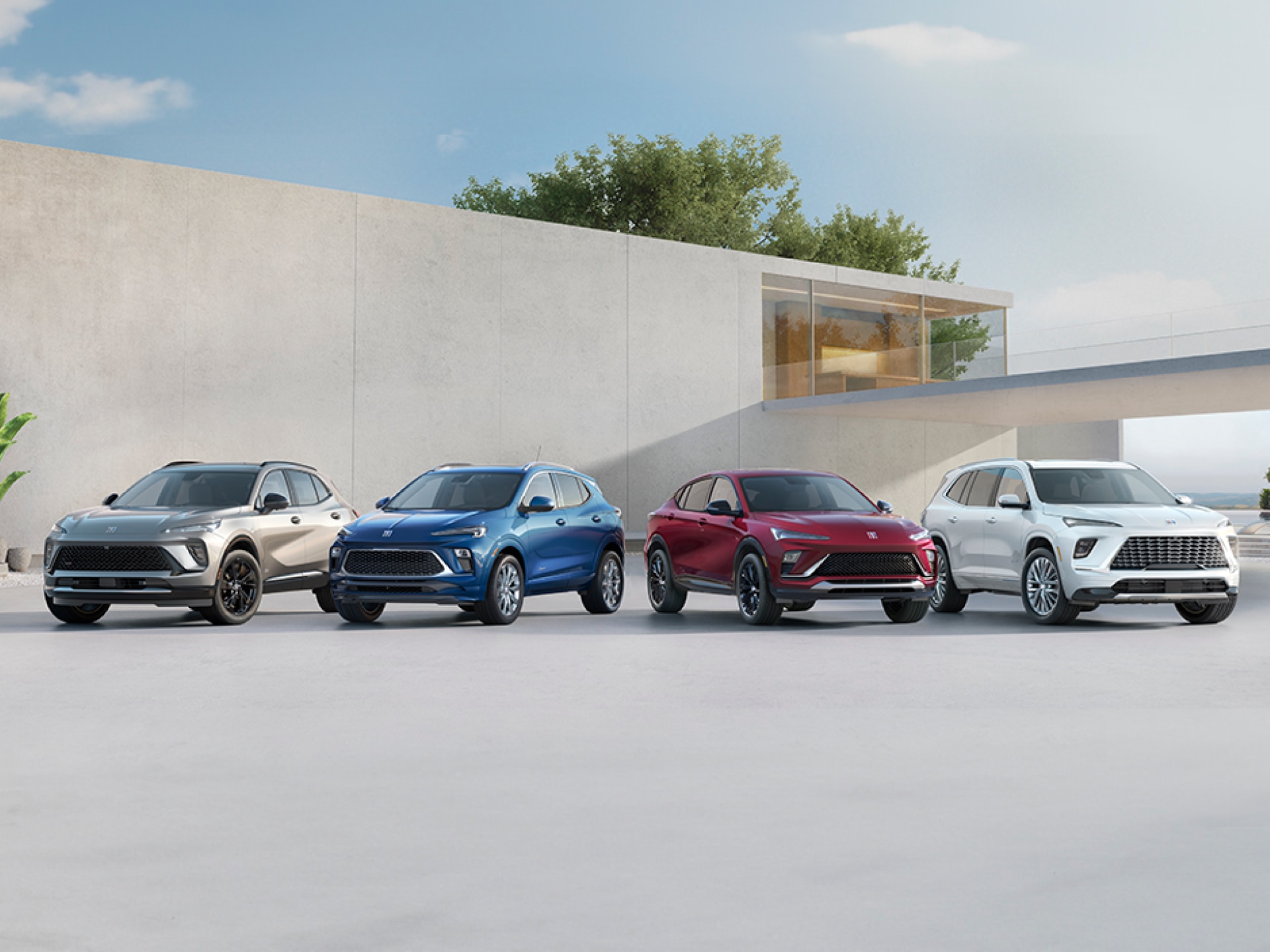 Buick Line-up Including the Enclave, Envision, Envista, and Encore GX