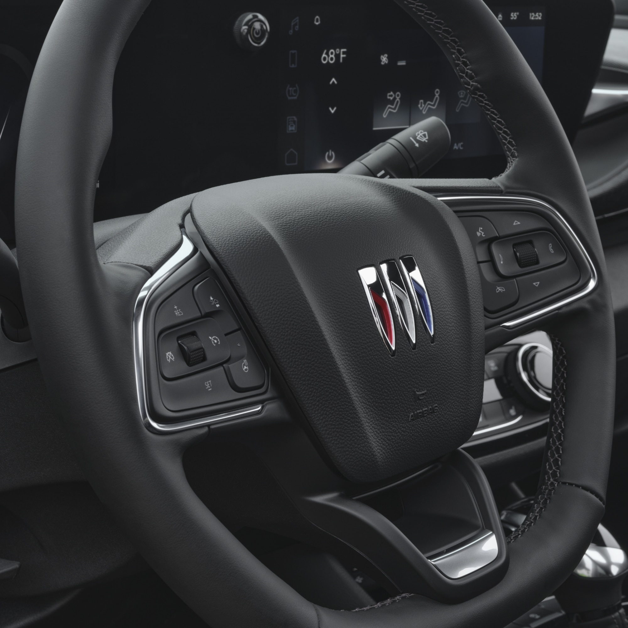 Close-up of a Buick Steering Wheel