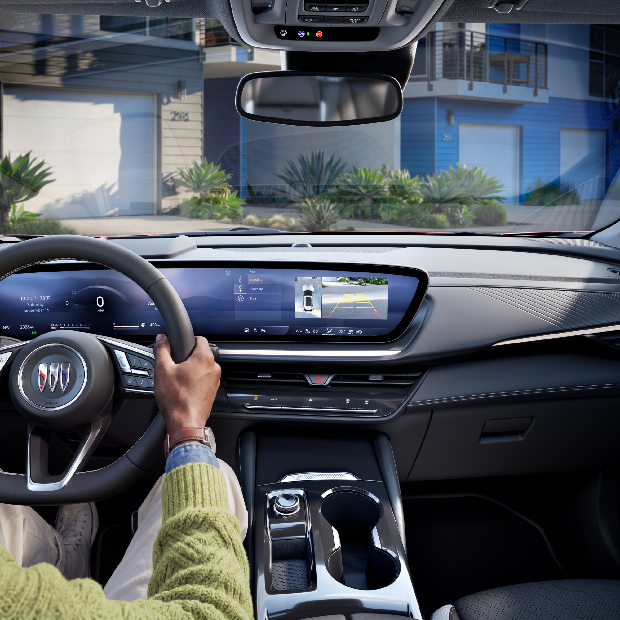 Close-up View of Buick Rear View Camera and Birds-Eye View Camera