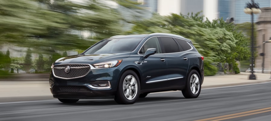 Buick Luxury Cars Crossovers Suvs Sedans 2019 Buick Enclave Mid Size Suv Front Side Exterior