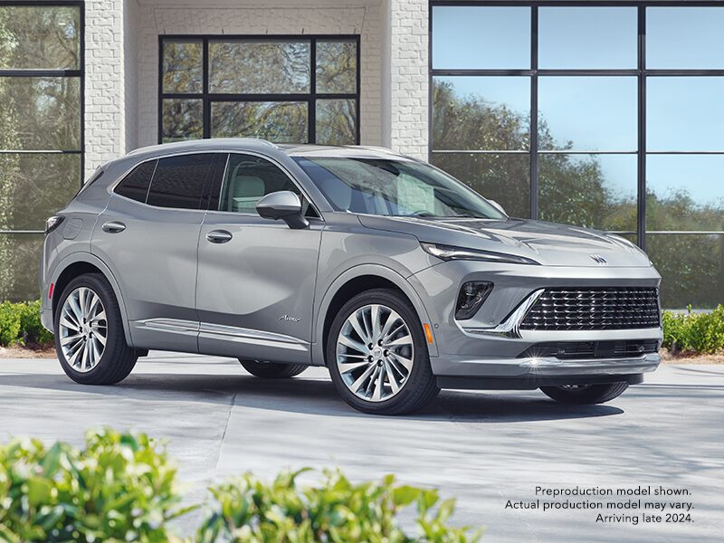 The New 2024 Buick Envision Parked On-Road in a Driveway