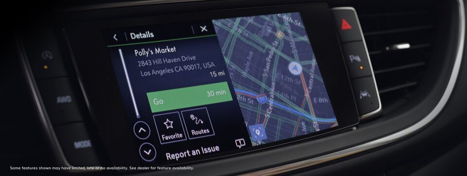 Closeup on Amazon Alexa Built-In on the 2022 Buick Enclave Infotainment System