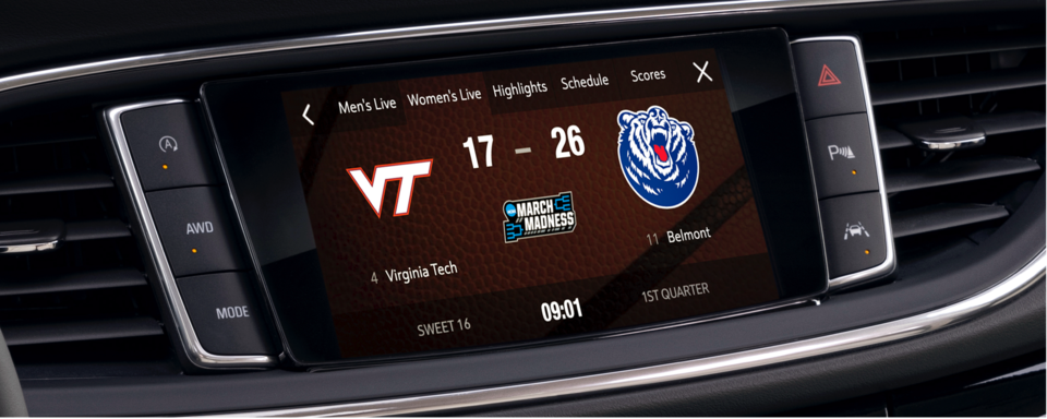 2022 Buick NCAA In-Vehicle App