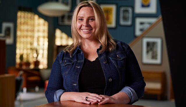 Closeup Portrait of Jamie Barbour Smiling for Buick's See Her Greatness Campaign