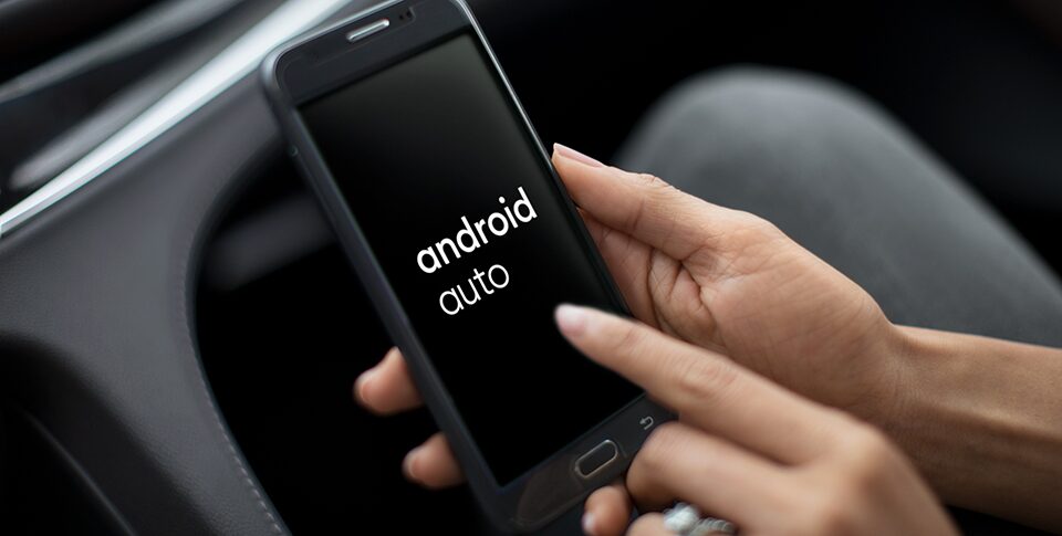 Buick Driver Using Android Auto in Buick SUV
