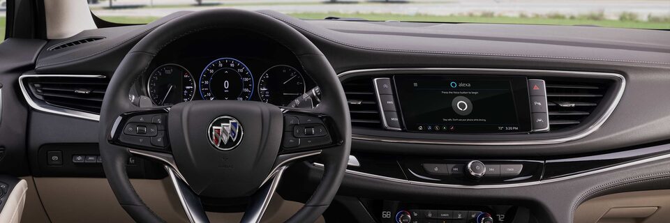 Alexa Built-in Navigation on a Buick Center Console Screen