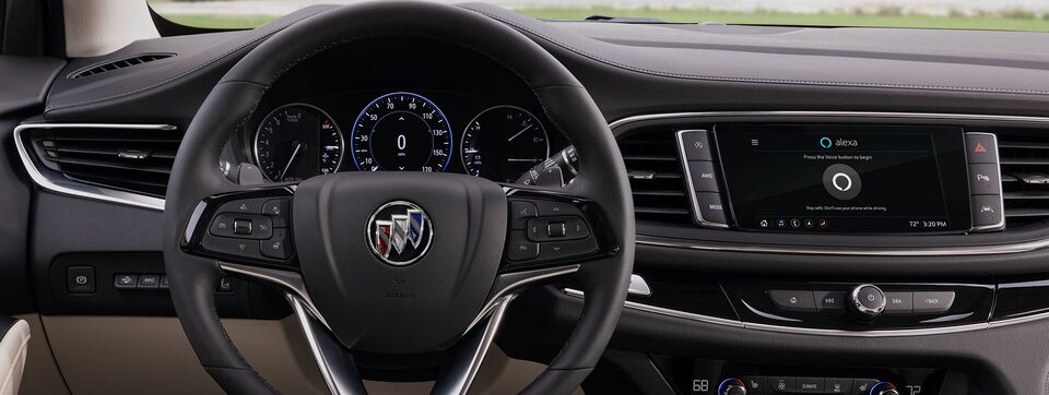  Alexa Built-in Navigation on a Buick Center Console Screen