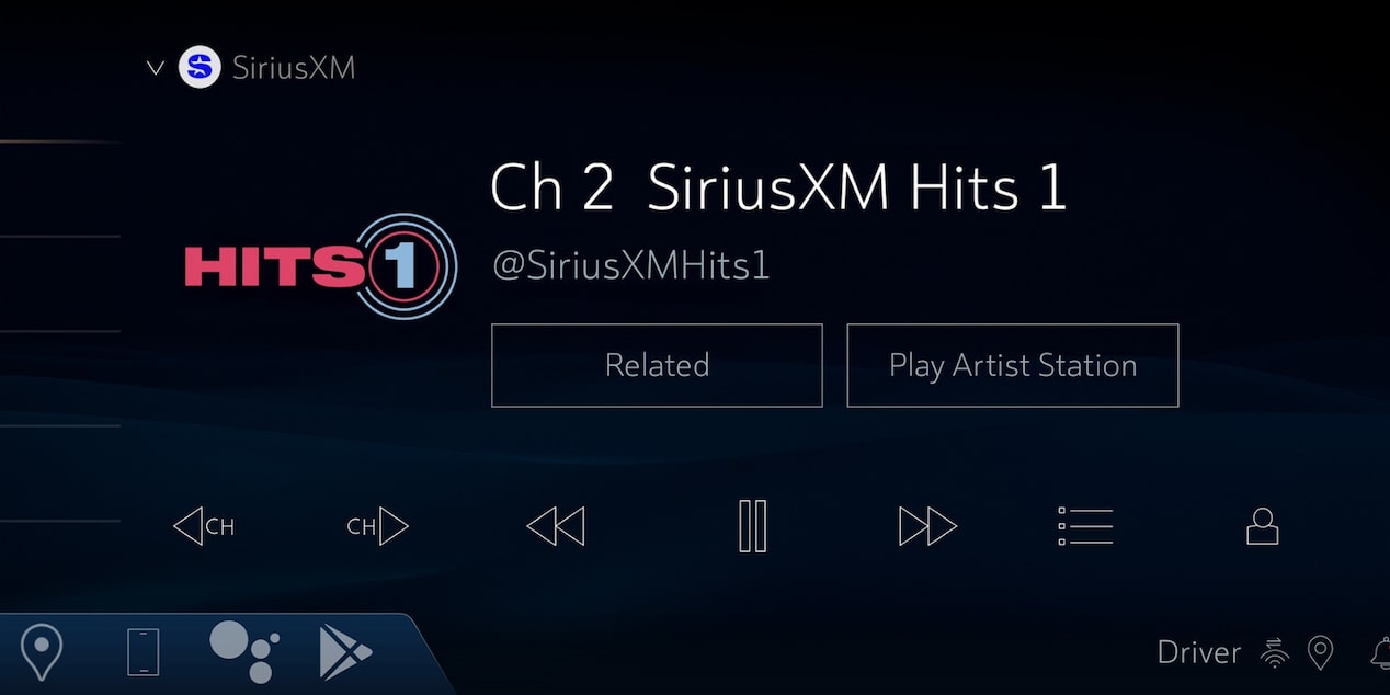 SiriusXM by channel
