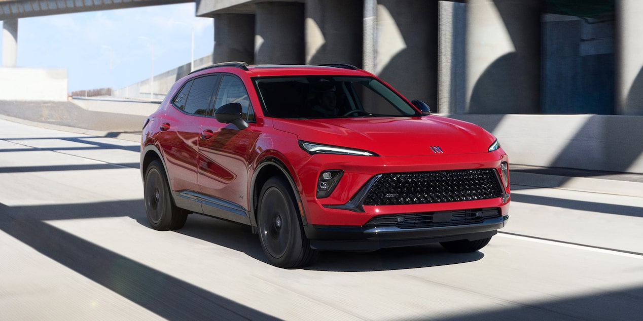 The Buick Envision Driving Down an Open Highway