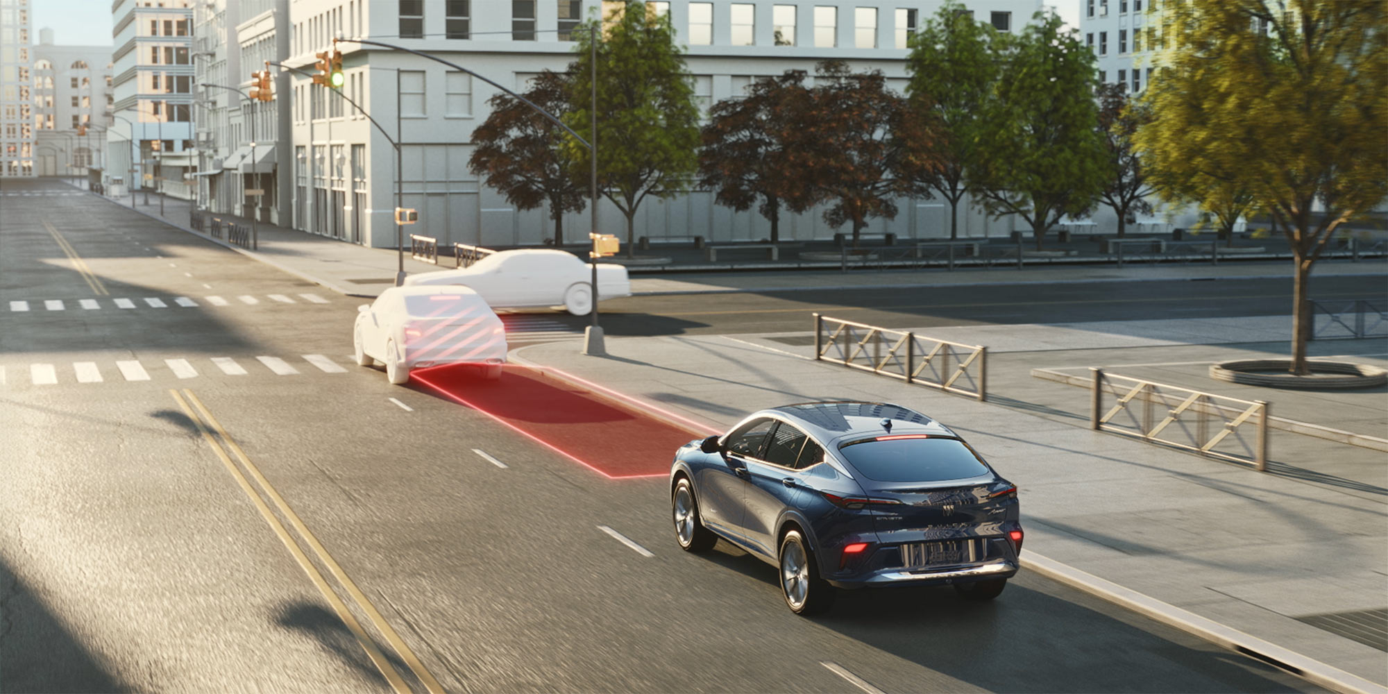 A Smartphone Wirelessly Charges in the Center Console of a Buick SUV, Showing the Time 4:18