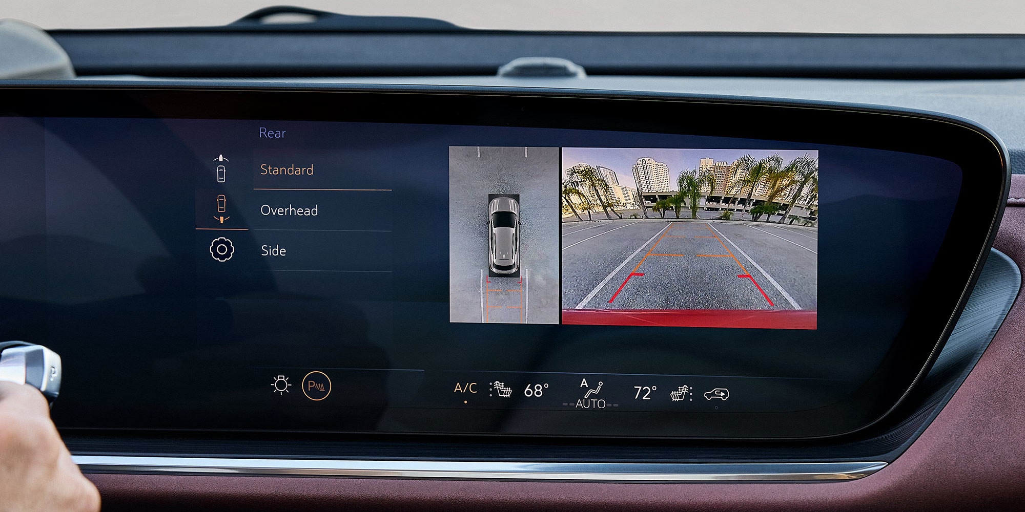 Close-up View of the Buick Infotainment System Displaying the HD Surround Vision