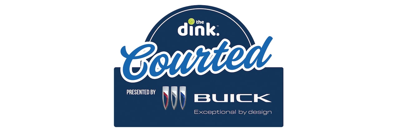 The Dink Courted Logo Presented by Buick Featuring the Buick Tri-Shield Emblem and Tagline