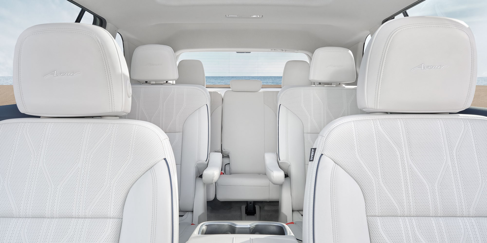  Interior View of the 3-Row Seating in the Buick Enclave