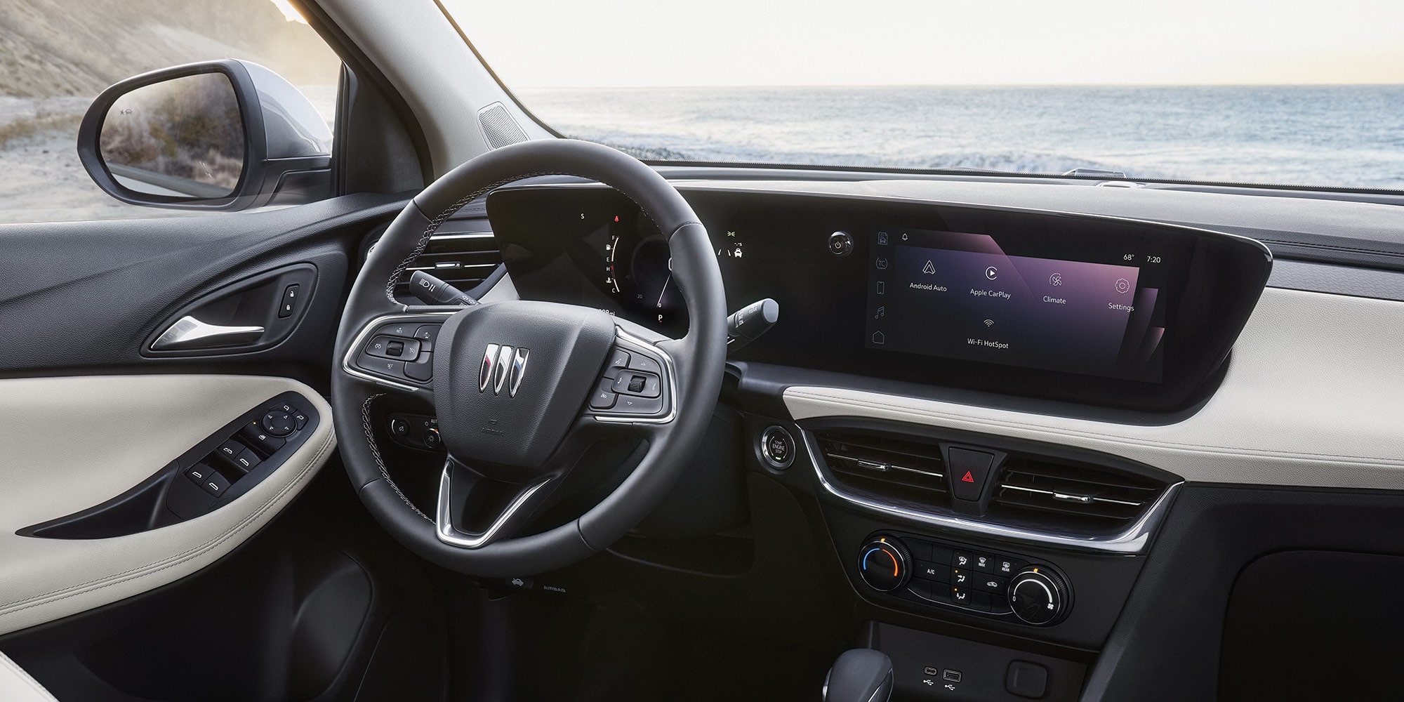 Drivers Side View of the Sleek Interior Design of the Buick Encore GX
