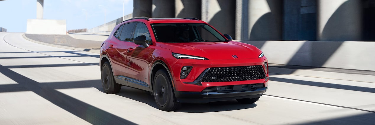 The Buick Envision Driving Down an Open Highway