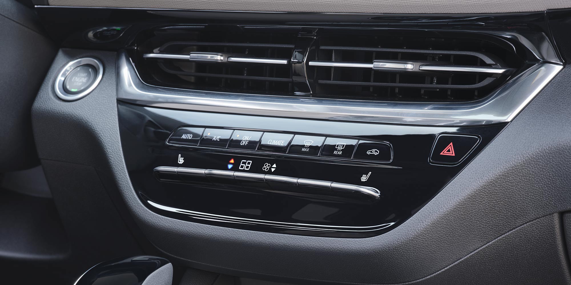 Close-up of the Buick Center Console and Controls