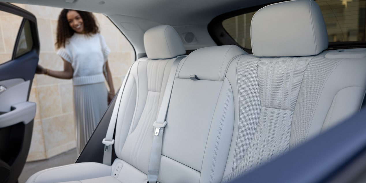 View of the Seating with "ST" Stitching in a 2025 Buick Envision ST Sporty Compact SUV