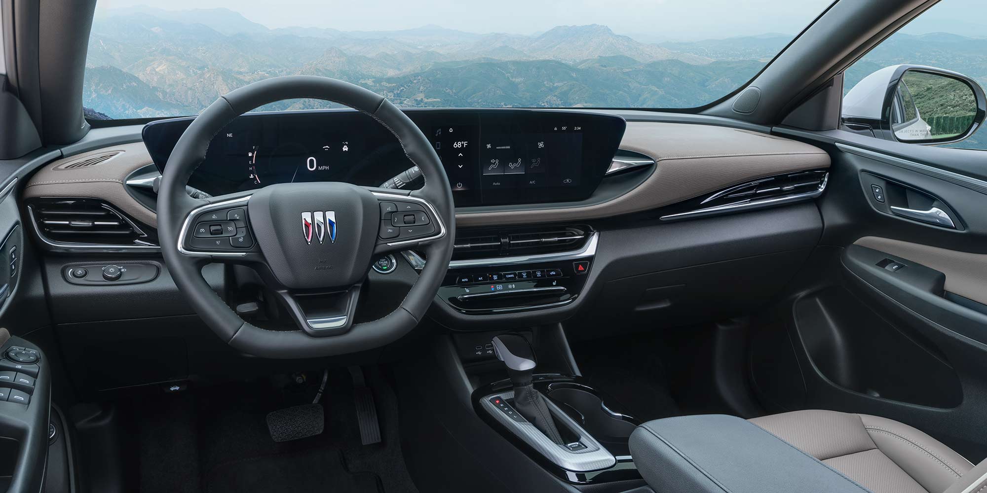 Drivers Side View of the Sleek Interior Design of the Buick Encore GX