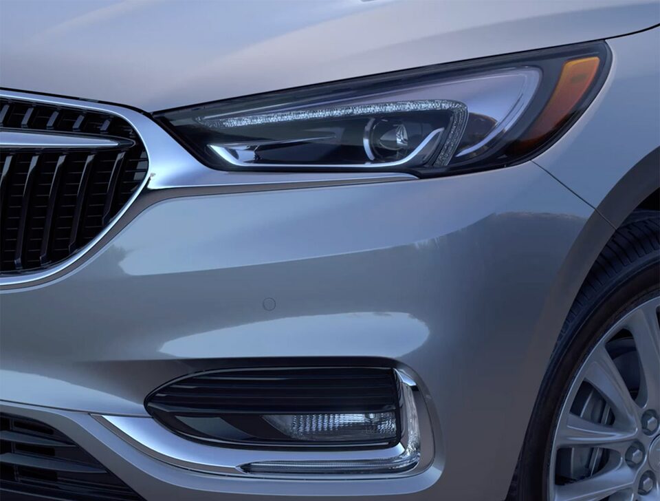 2020 Buick Enclave Mid-Size Luxury SUV Exterior Features winged LED headlamps