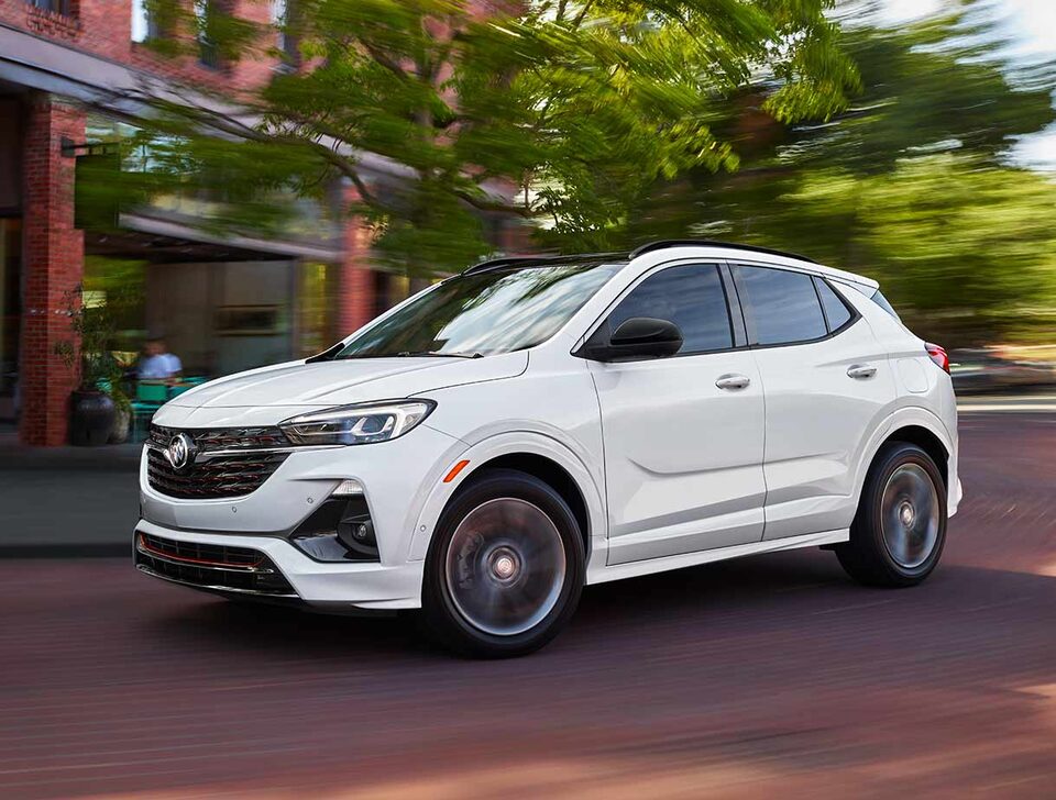 The Buick Encore Zipping Through the City