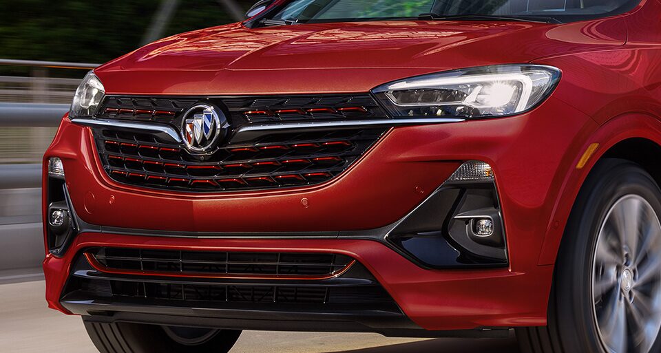 2020 Buick Enclave Mid-Size Luxury SUV Exterior Features winged LED headlamps