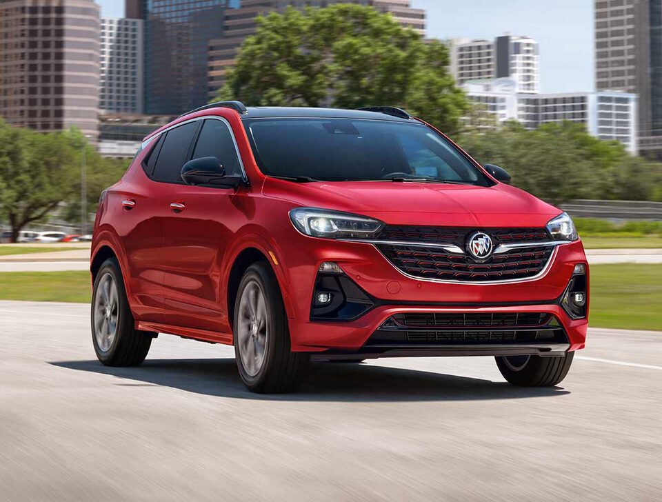 The Buick Envision Driving Gracefully Through the City