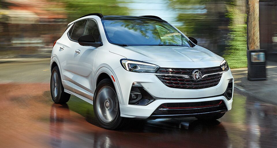 The Buick Encore Hitting a Sharp Corner