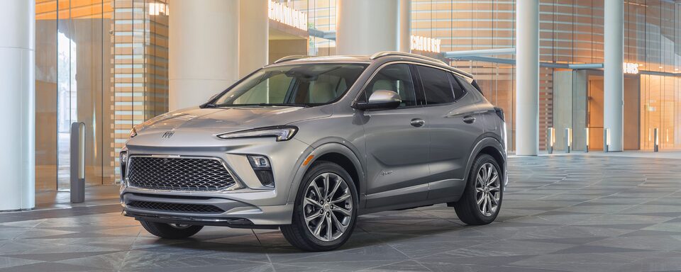 The Buick Enclave Speeding Through the City Center