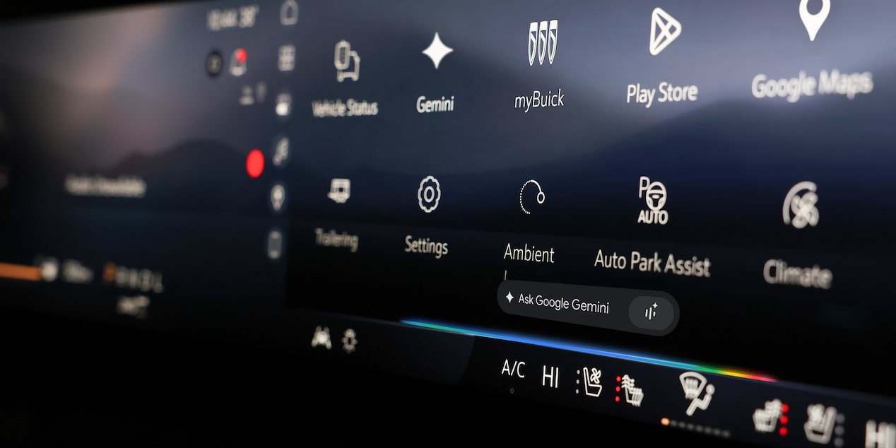 Close-up of the Infotainment System in a Buick Vehicle