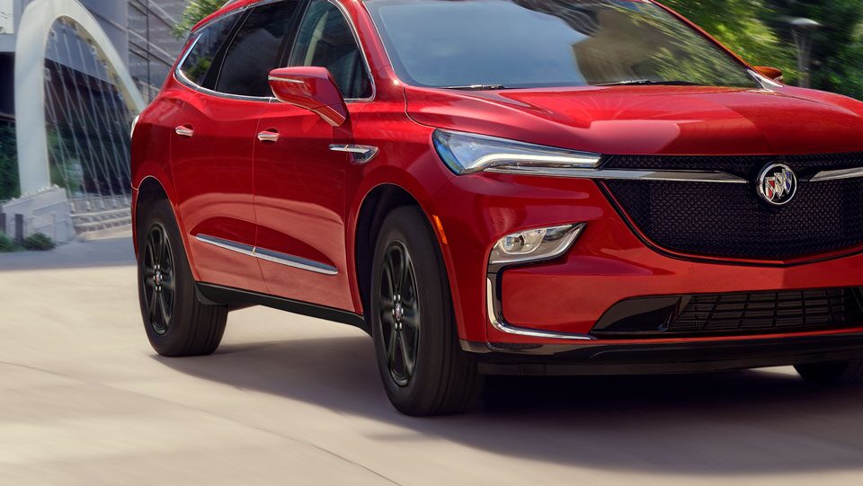 Closeup of Wheels on a Buick SUV