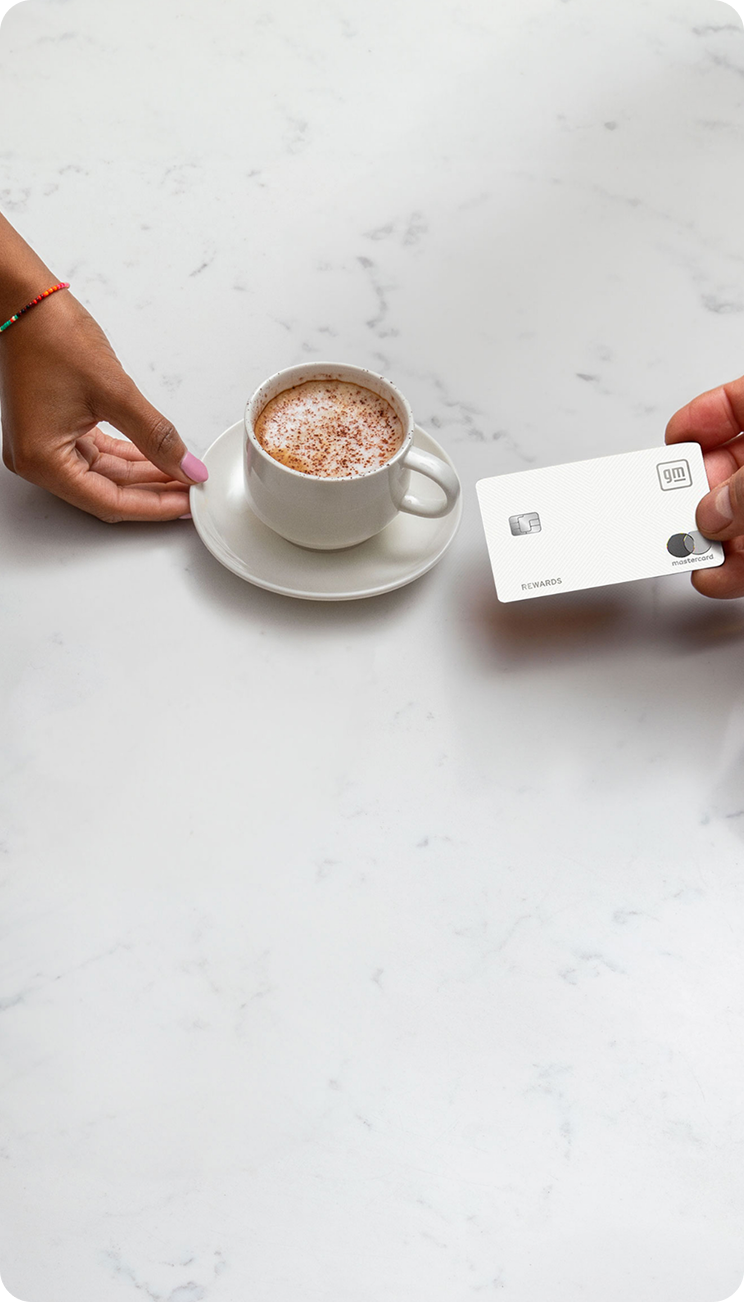 credit card and coffee
