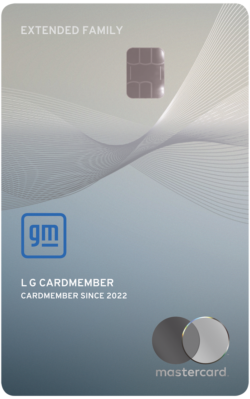 GM Extended Family Card Used to Earn or Redeem