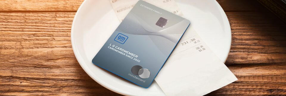 GM Extended Family Card Used at Restaurant