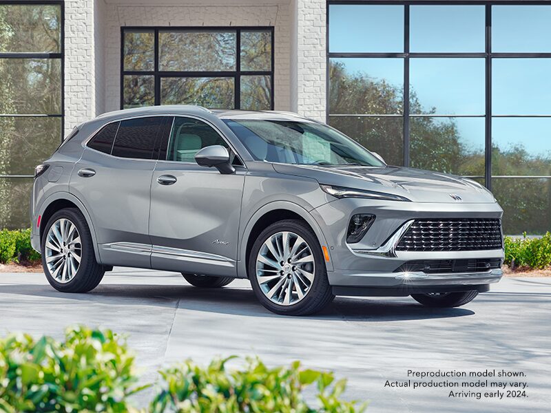 The New 2024 Buick Envision Parked On-Road in a Driveway