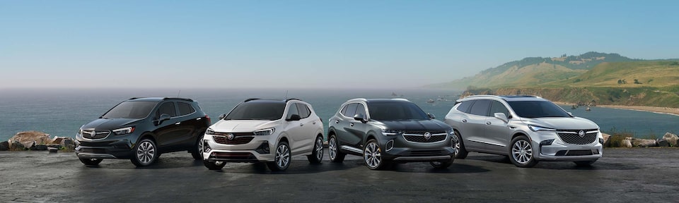 The Buick Vehcile Lineup Parked
