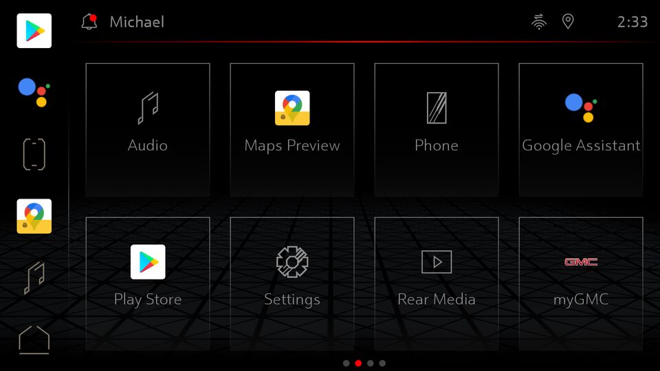 Android Auto Infotainment System Icons