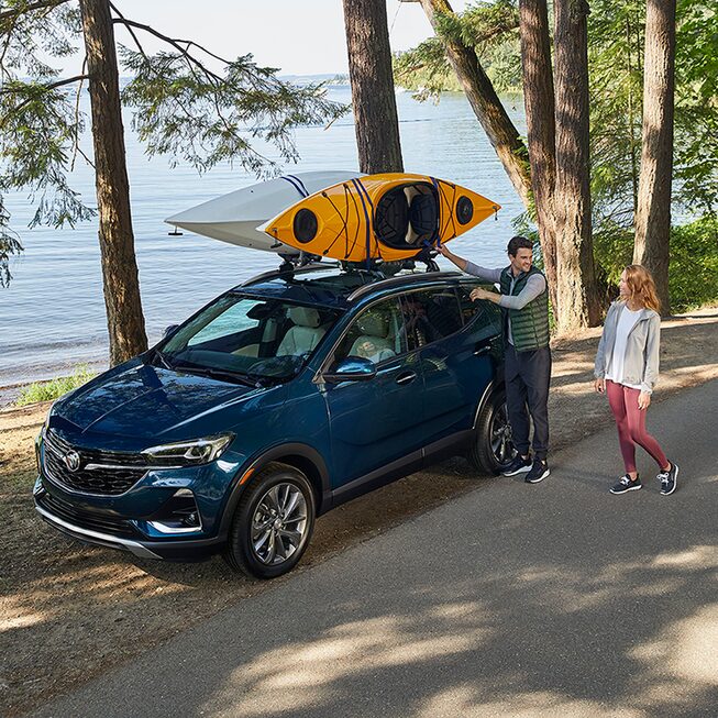 2020 Buick Encore GX Small SUV Roof Rails with Kayaks